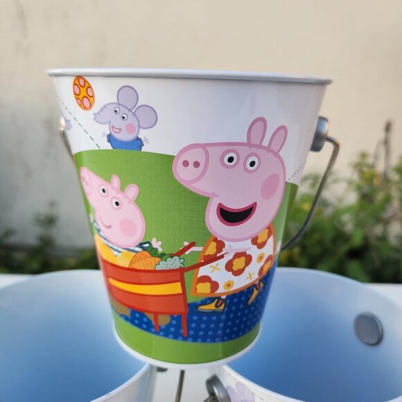 3X Peppa Pig Pail Buckets Party Bundle Party Favors Supplies Birthday Set of 3 - Picture 4 of 11